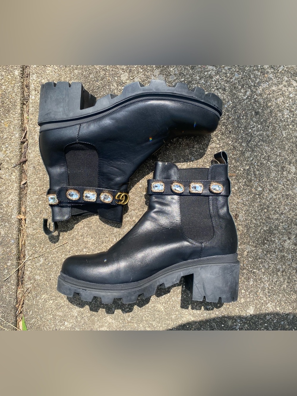 GG Leather Boots! (LIKE NEW!)✨